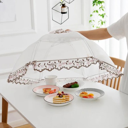 (White-3)Umbrella food cover